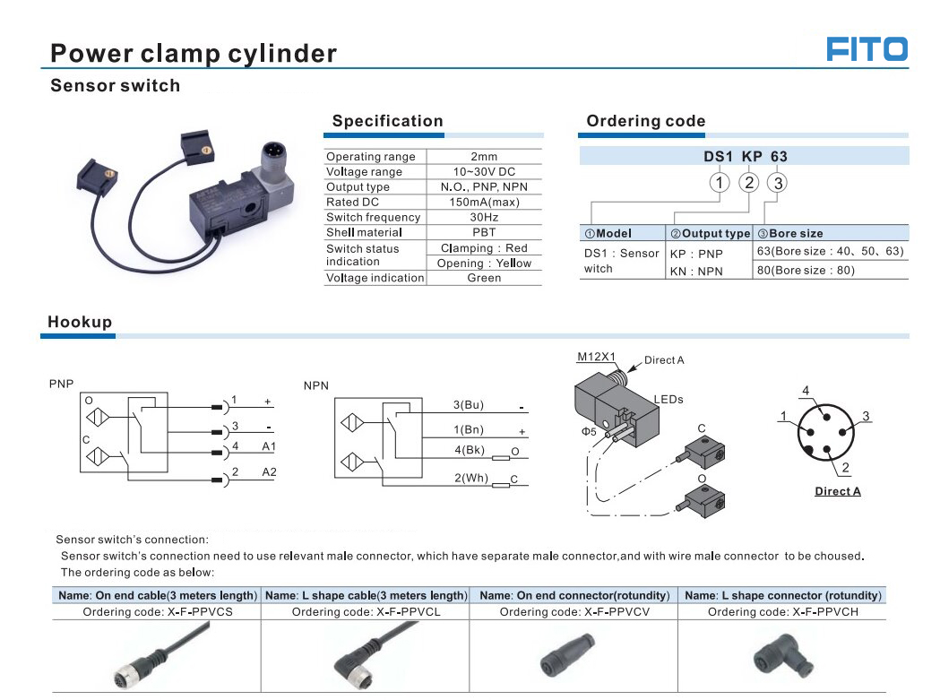 Clamping cylinder sensor switch 5